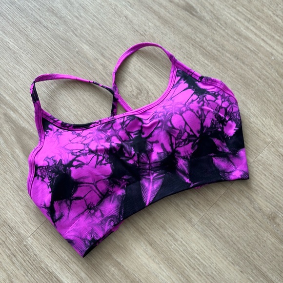 Amazon Other - 💜NWOT💜 Amazon Tie Dye Racerback Backless Sports Bra